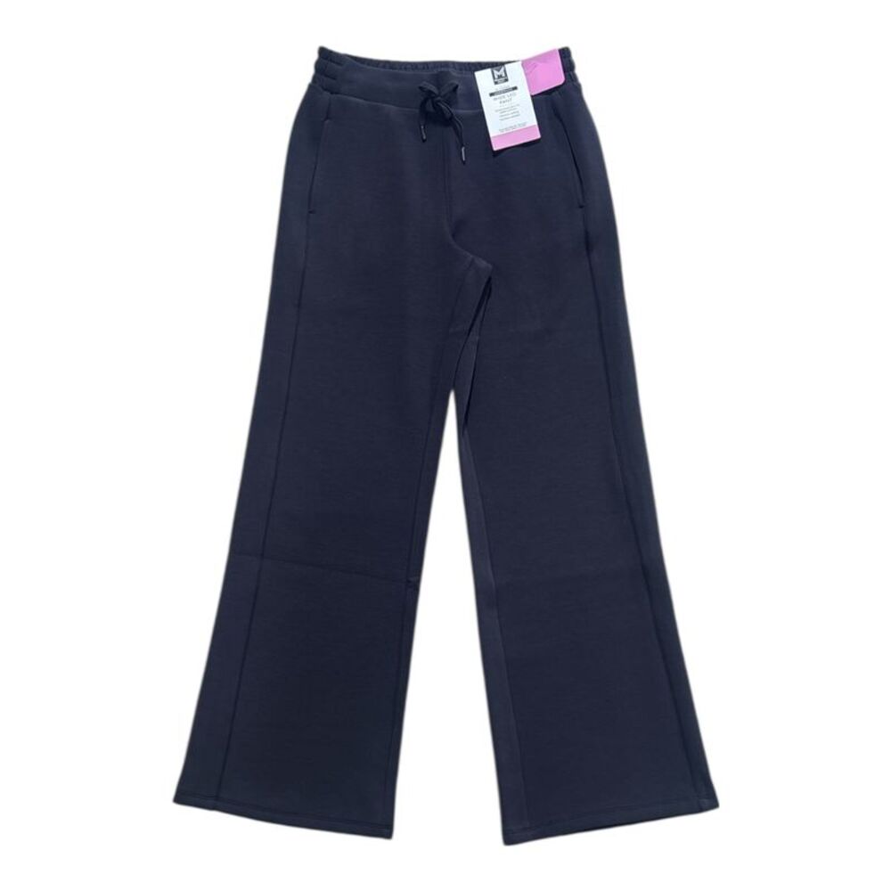 Black - Member's Mark Women's Soft Elastic Waist Sandwash Wide Leg Pant w/ Pocke